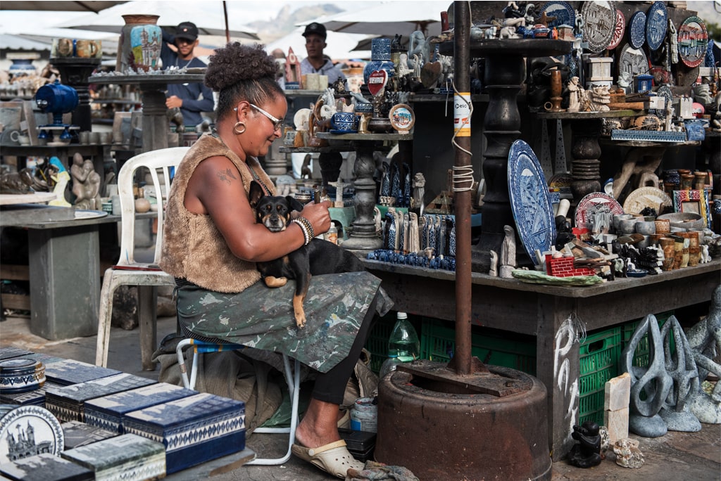 Credit Accessibility Visual of a Woman in a Market